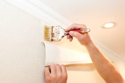 Pose de papier peint à Sainte-Thérence — revêtements muraux et toiles de verre